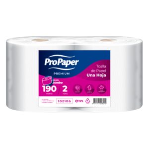Toalla de papel una hoja ProPaper pack 2x190 m